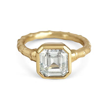 Load image into Gallery viewer, Hebe Twig Ring with Octagon White Sapphire
