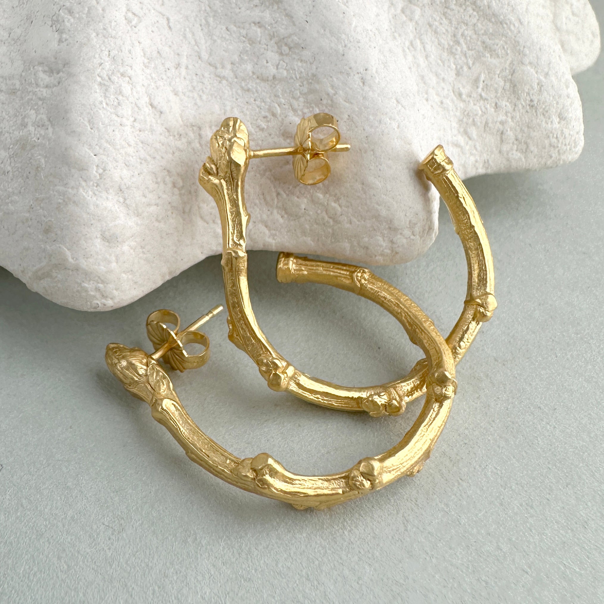 Laurel Twig Large Hoop Earrings