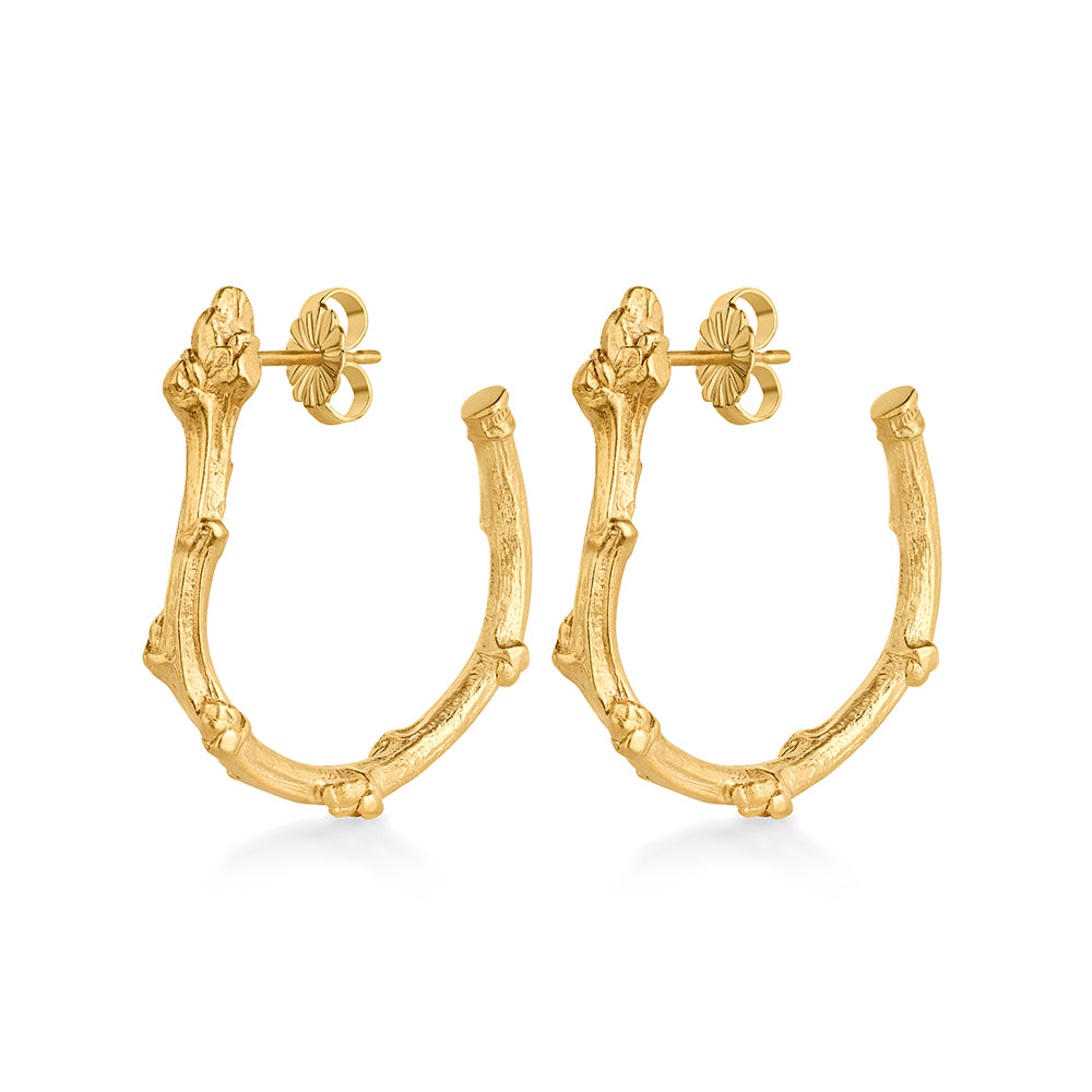 Laurel Twig Large Hoop Earrings