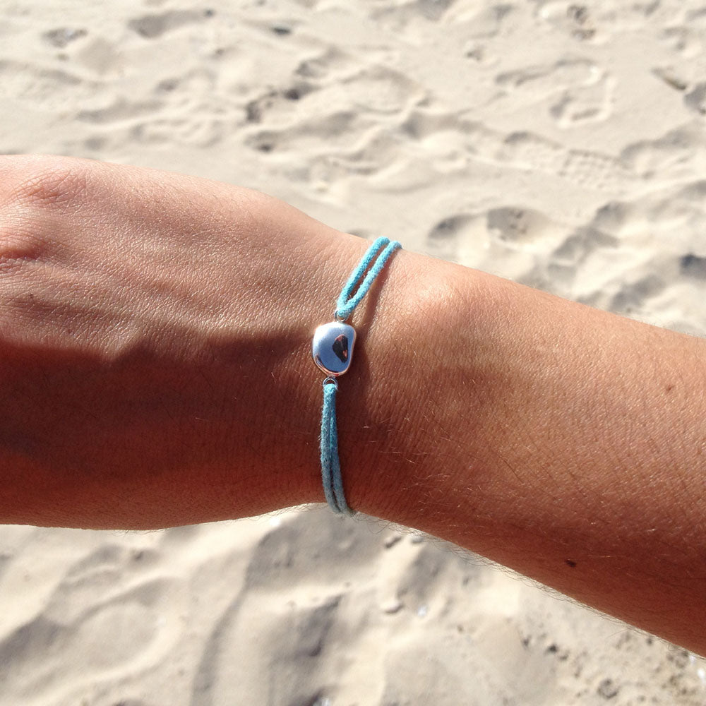 Paradiso Pebble Friendship Bracelet in Sterling Silver