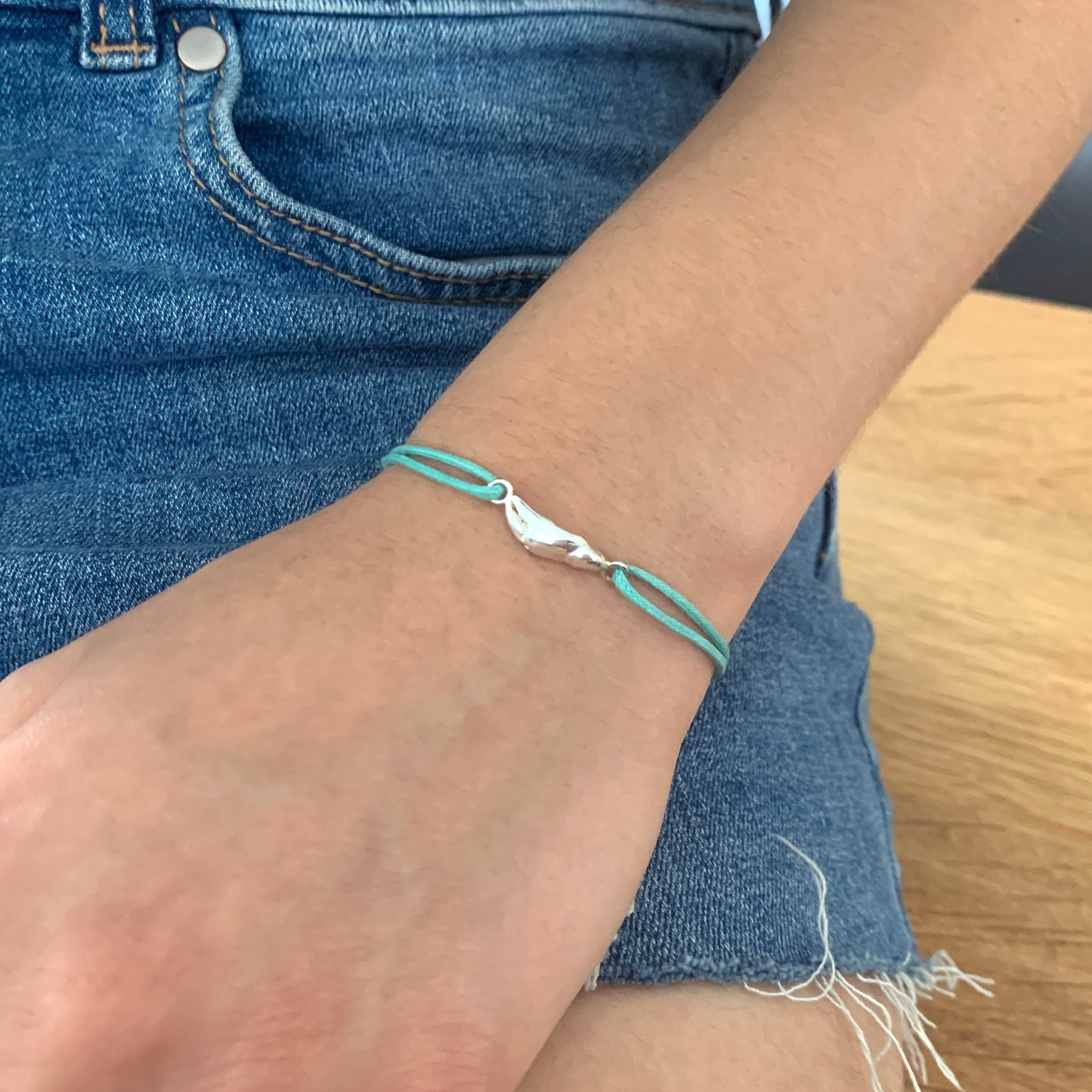 Paradiso Crab Claw Friendship Bracelet in Sterling Silver
