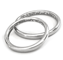 Load image into Gallery viewer, Classic Wedding Rings - special listing for Tom &amp; Chrissie
