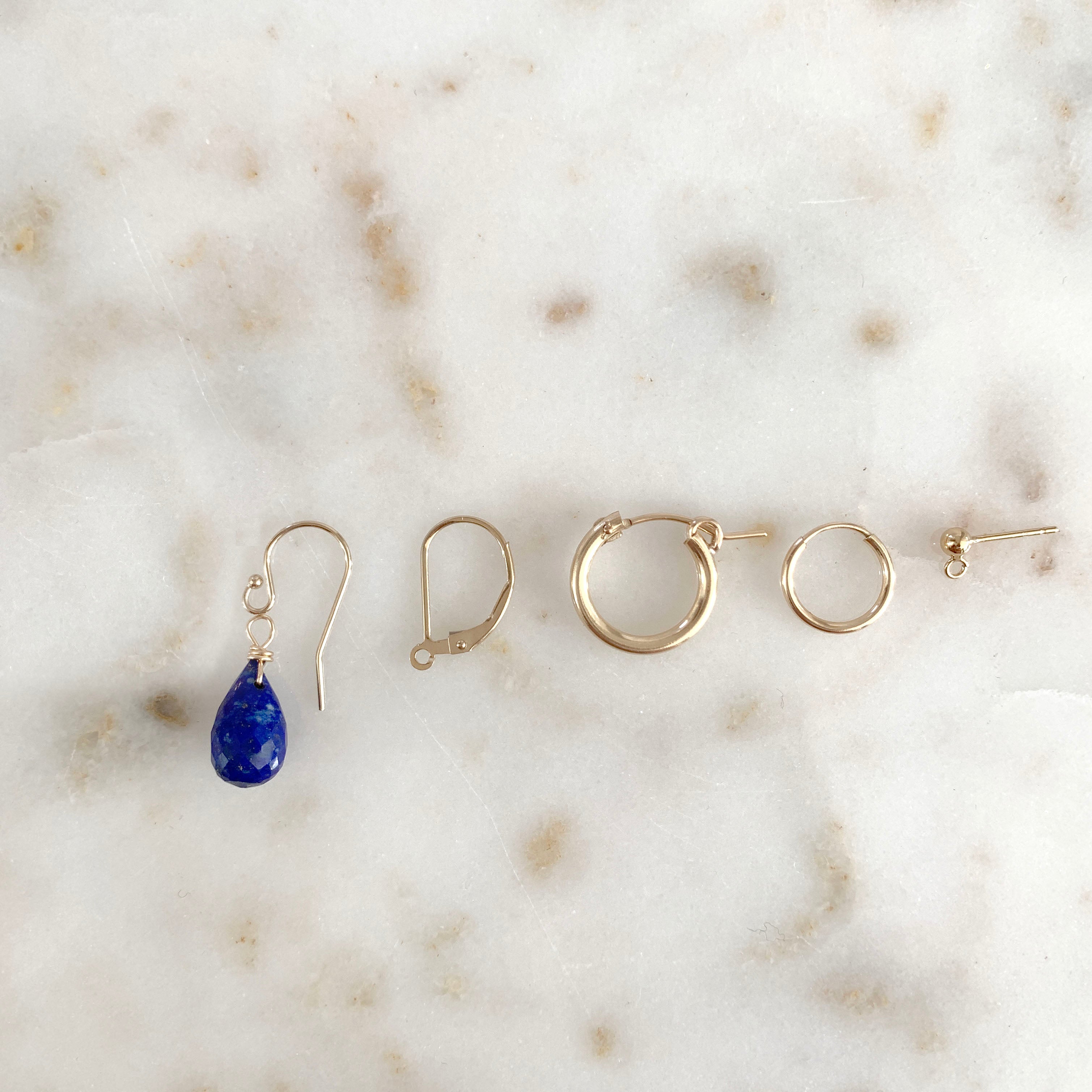 Green onyx drop earrings