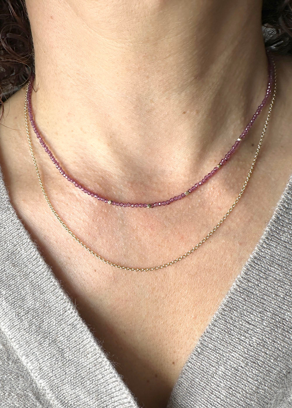 Bezel Set Rhodonite Pendant