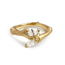 Load image into Gallery viewer, Linden Ring with Marquise Diamonds
