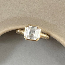 Load image into Gallery viewer, Hebe Twig Ring with Octagon White Sapphire
