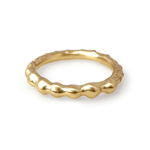 Hebe Twig Beaded Stacking Ring