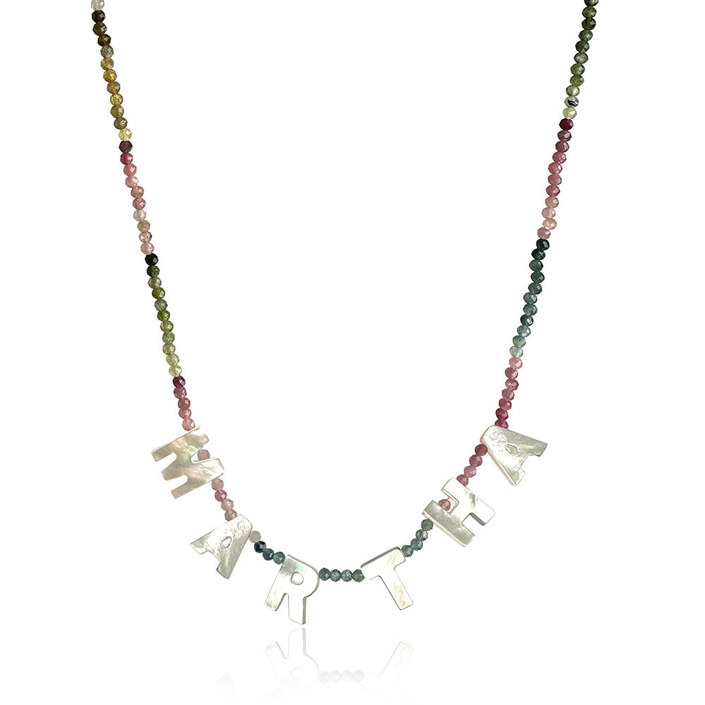 Mother of Pearl Name Necklace