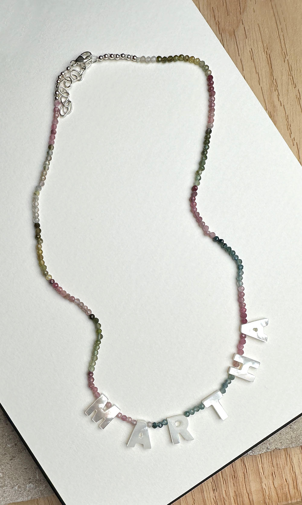 Mother of Pearl Name Necklace