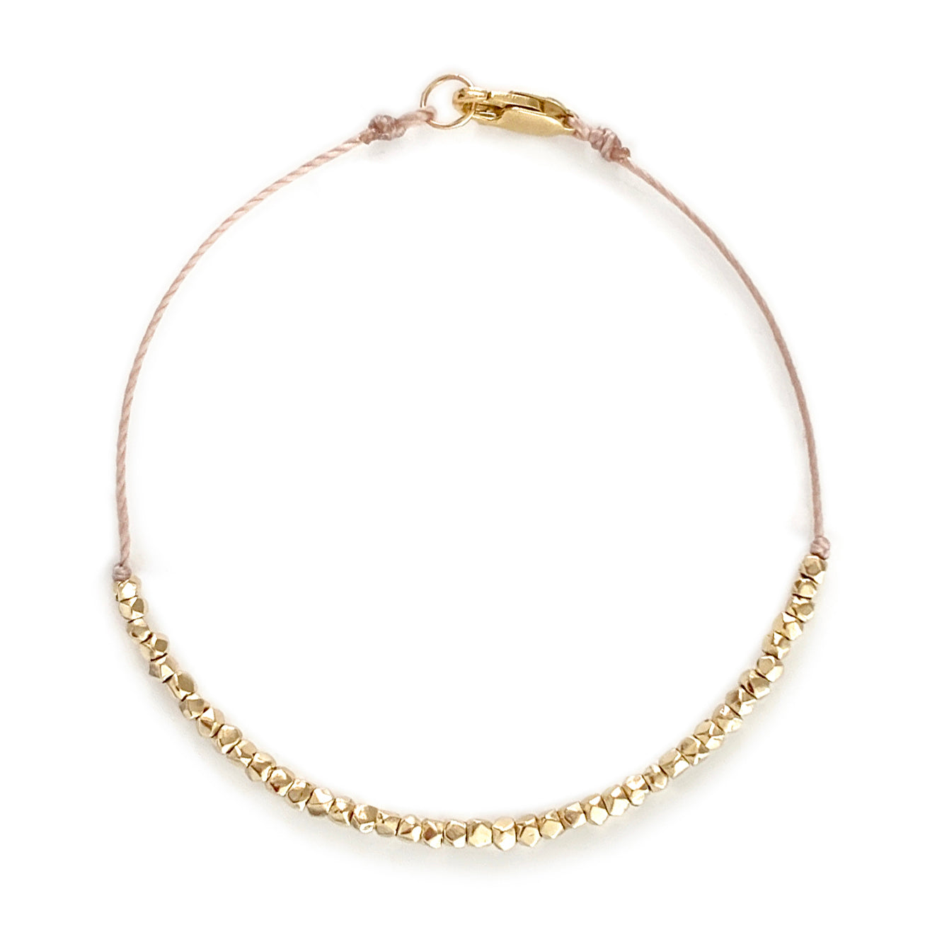 Nugget Bead Bracelet in 9 carat gold