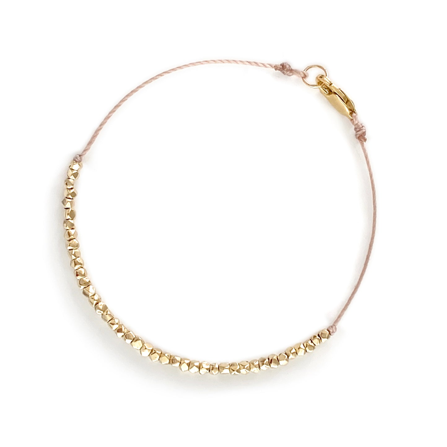 Nugget Bead Bracelet in 9 carat gold