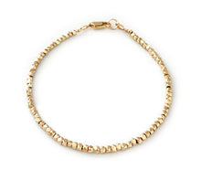 Load image into Gallery viewer, Nugget Bead Bracelet in 9 carat gold - full bracelet
