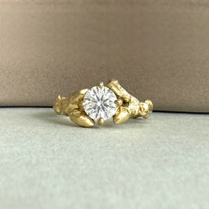 Twig Engagement Ring With Lab Grown Diamond