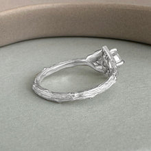 Load image into Gallery viewer, Willow Twig Engagement Ring in Sterling Silver with Moissanite
