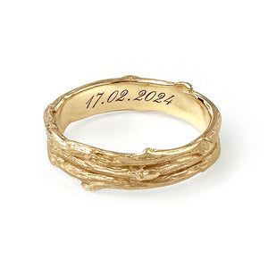 Willow Twig Triple Branch Ring in 9 carat solid gold