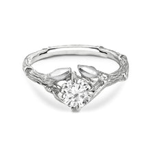 Load image into Gallery viewer, Willow Twig Engagement Ring in Sterling Silver with Moissanite
