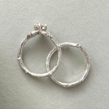 Load image into Gallery viewer, Willow Twig Engagement Ring in Sterling Silver with Moissanite
