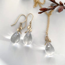 Load image into Gallery viewer, Willow Twig Drop Earrings in Solid Gold
