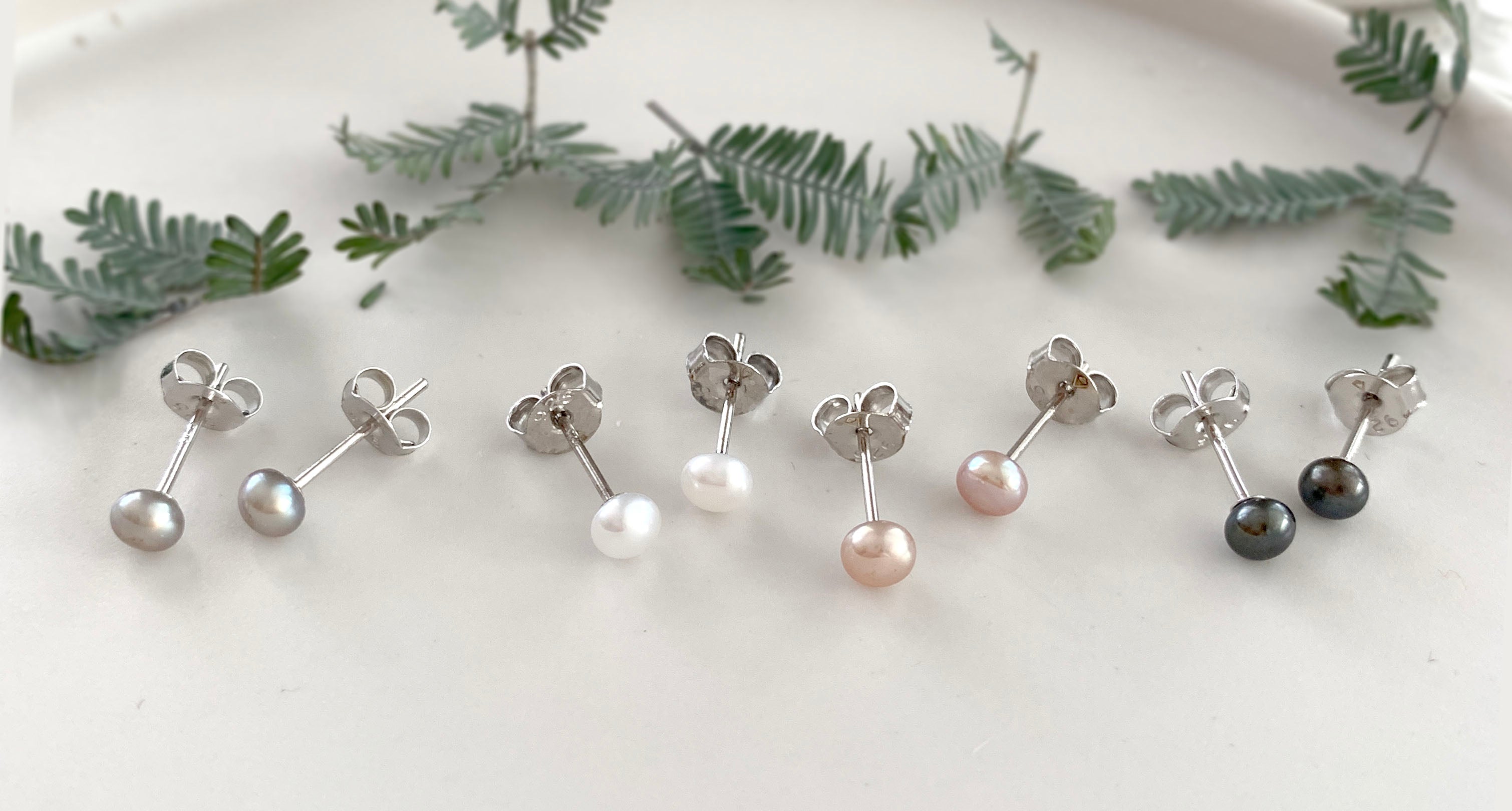 Freshwater Pearl Ear Studs - small