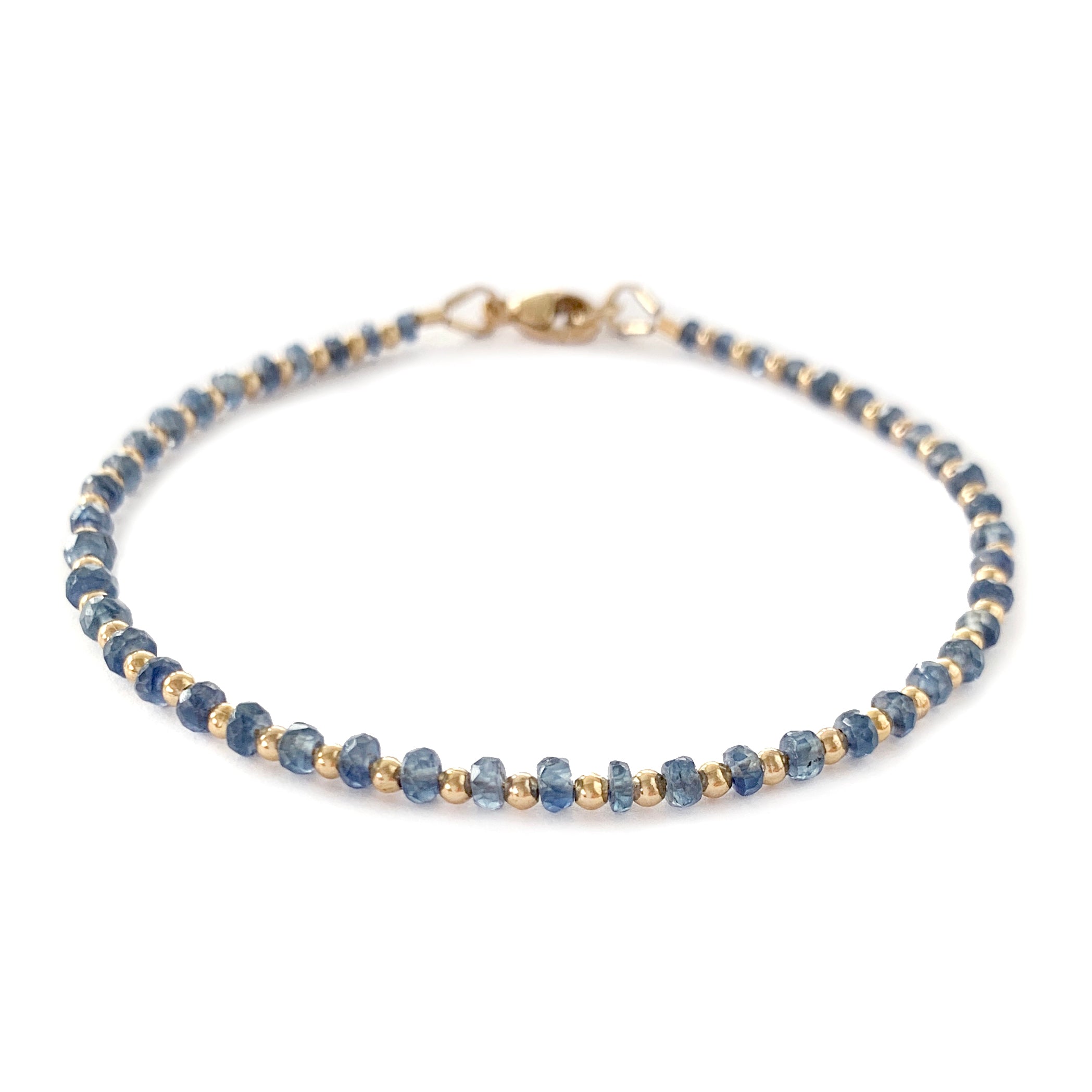 Blue Sapphire Beaded Bracelet