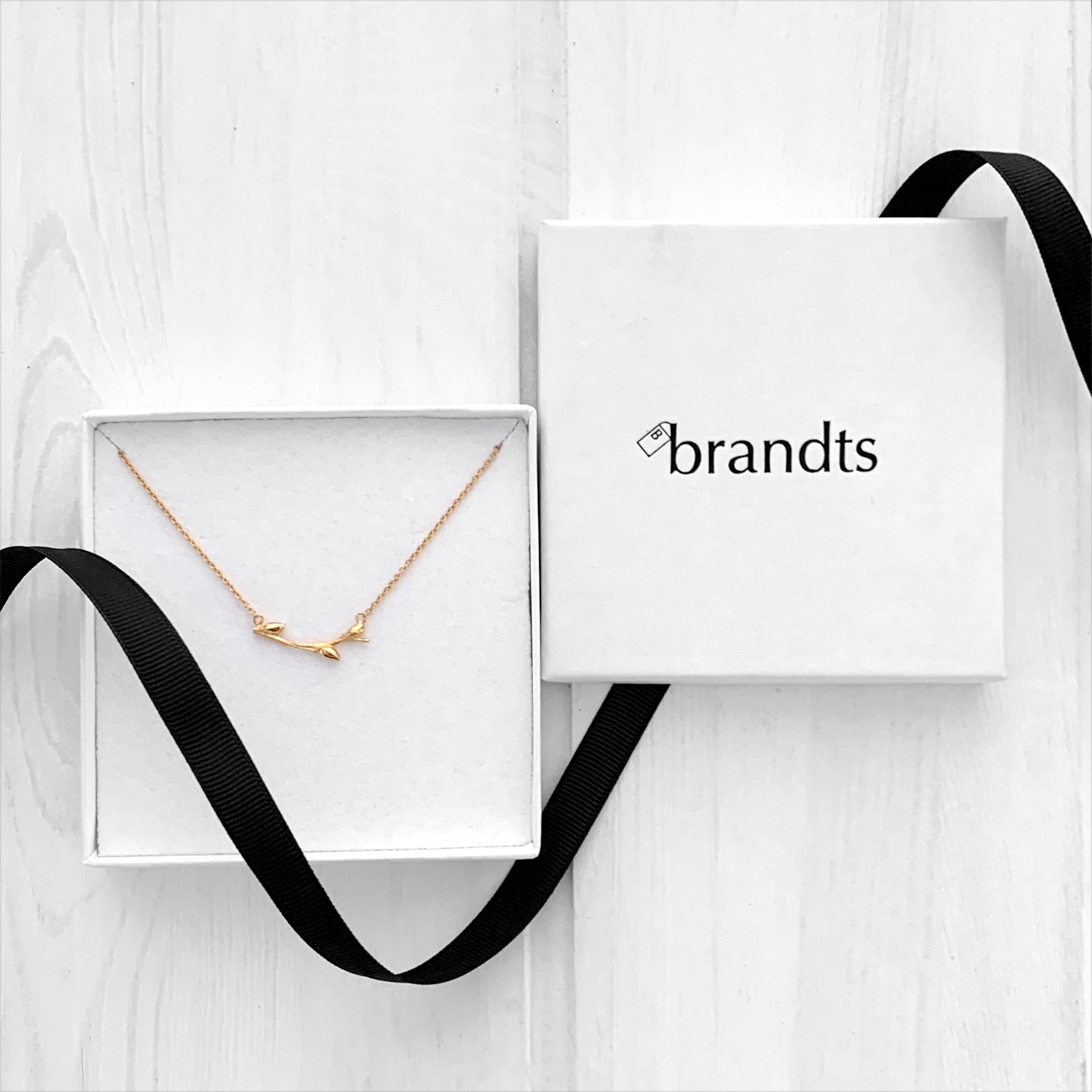 Willow Twig Necklace available in Fair Trade gold