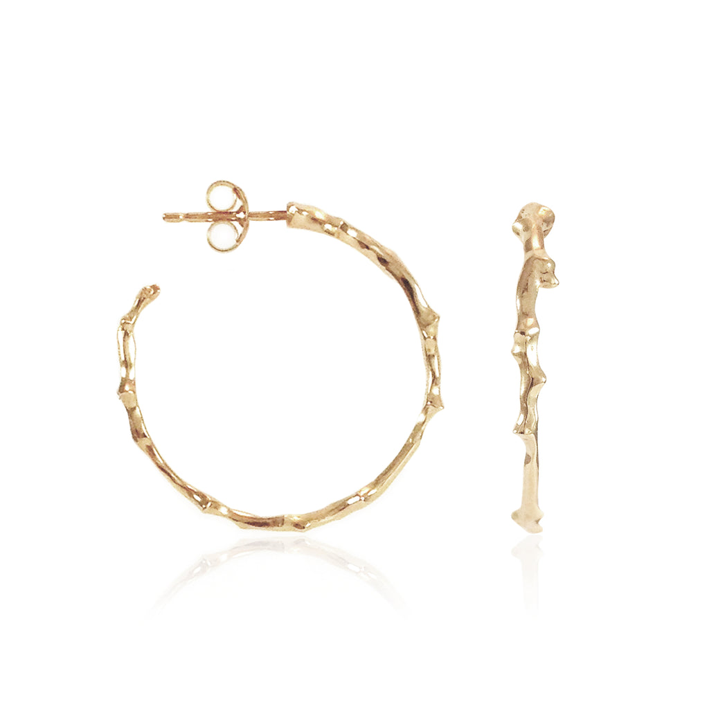 Twig Hoop Earrings