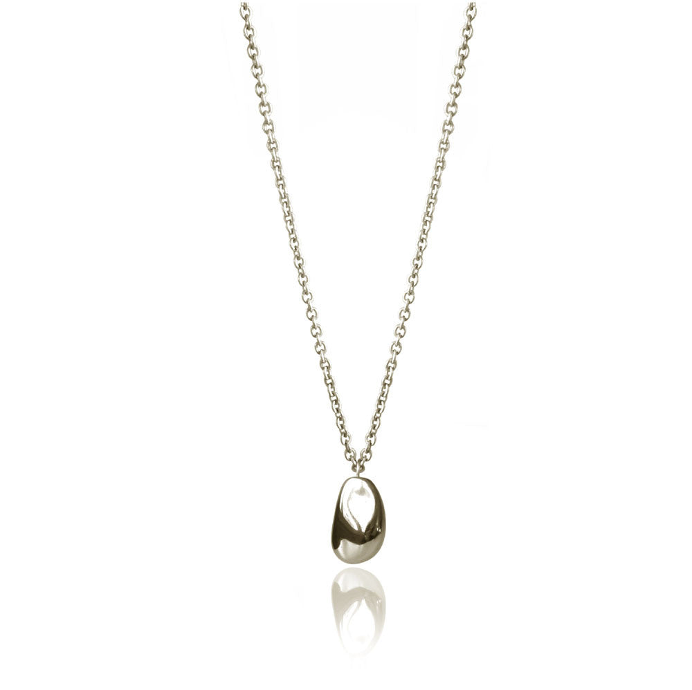 Paradiso Sterling Silver Pebble Charm Necklace