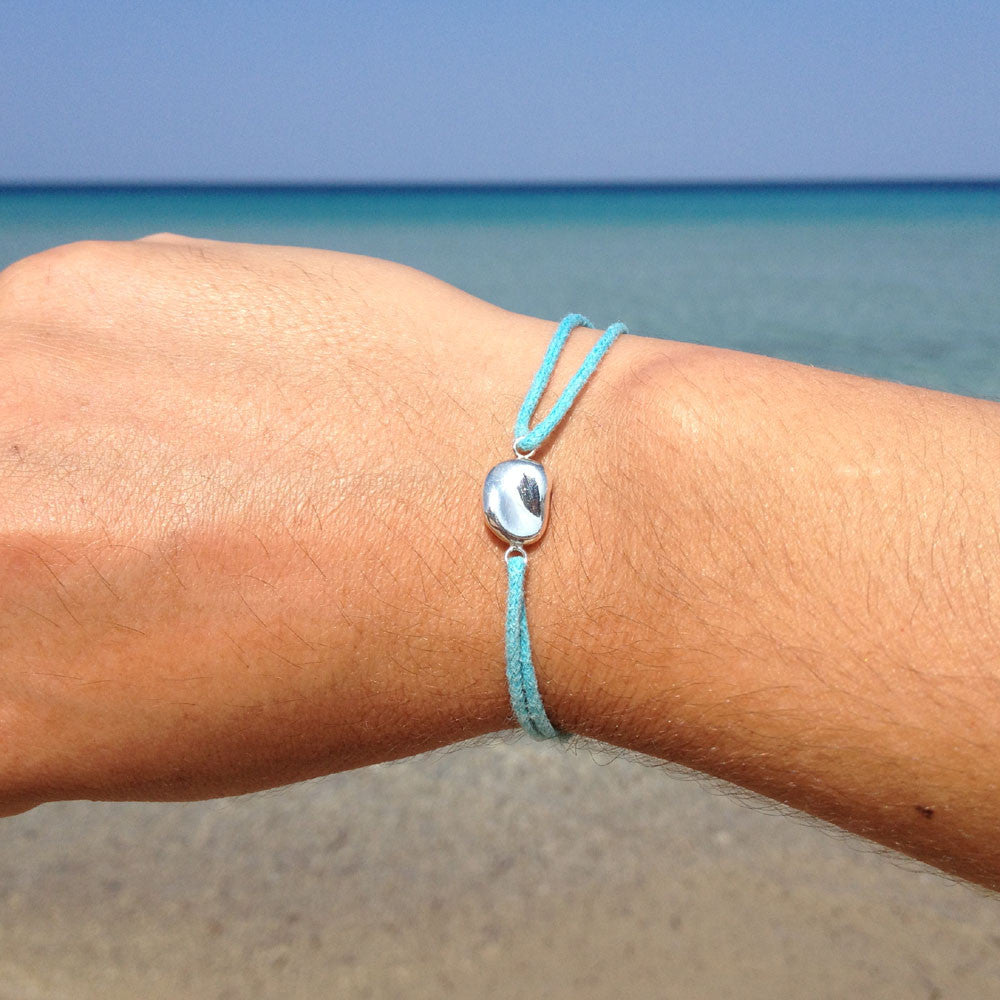 Paradiso Pebble Friendship Bracelet in Solid 9 Carat Gold