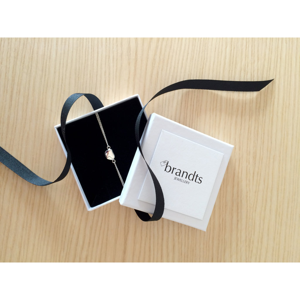 Sapphire Smooth Briolette Drop Necklace with Gold Chain