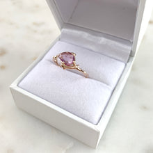 Load image into Gallery viewer, Twig Ring with Rose Cut Ceylon Sapphire - large stone
