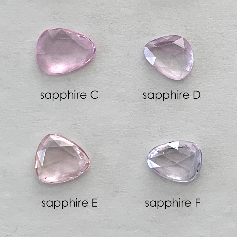 Twig Ring with Rose Cut Ceylon Sapphire