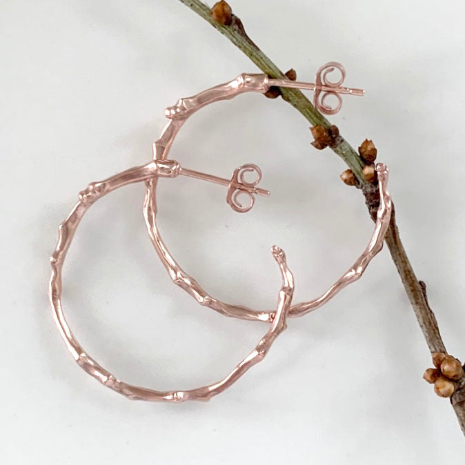Twig Hoop Earrings