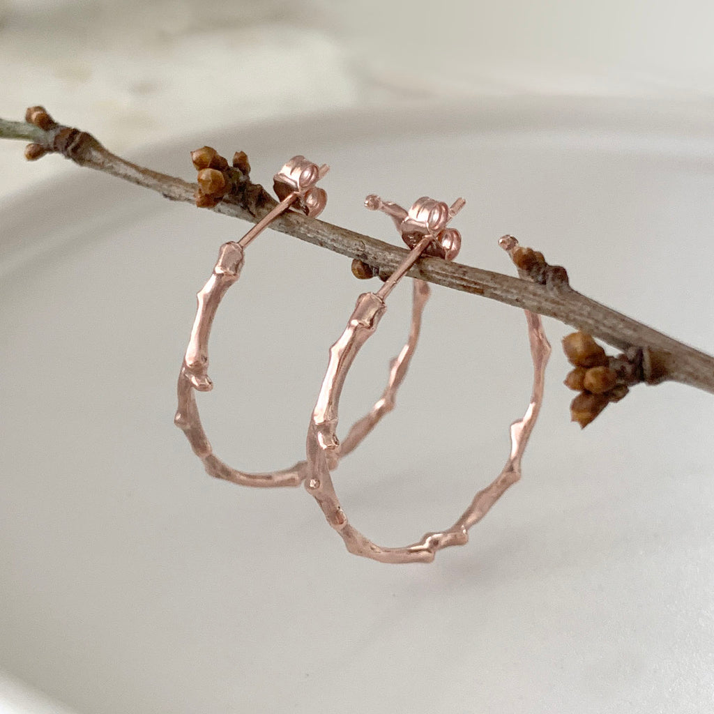 Twig Hoop Earrings