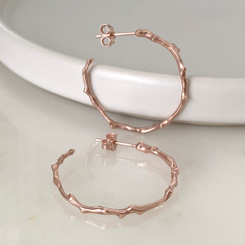 Twig Hoop Earrings