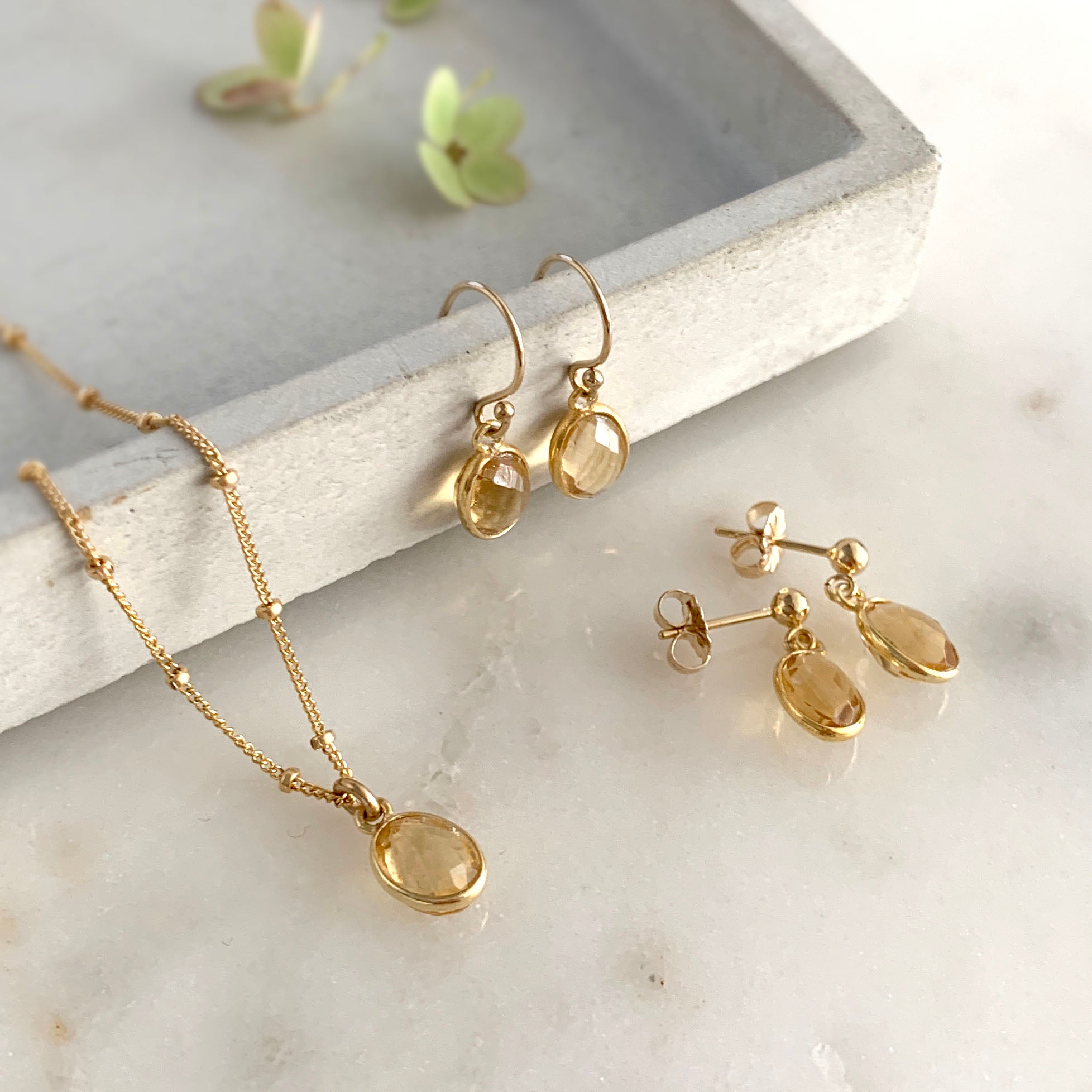 Citrine Drop Earrings