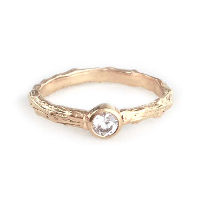 Cypress Twig Engagement Ring in 9 carat Gold