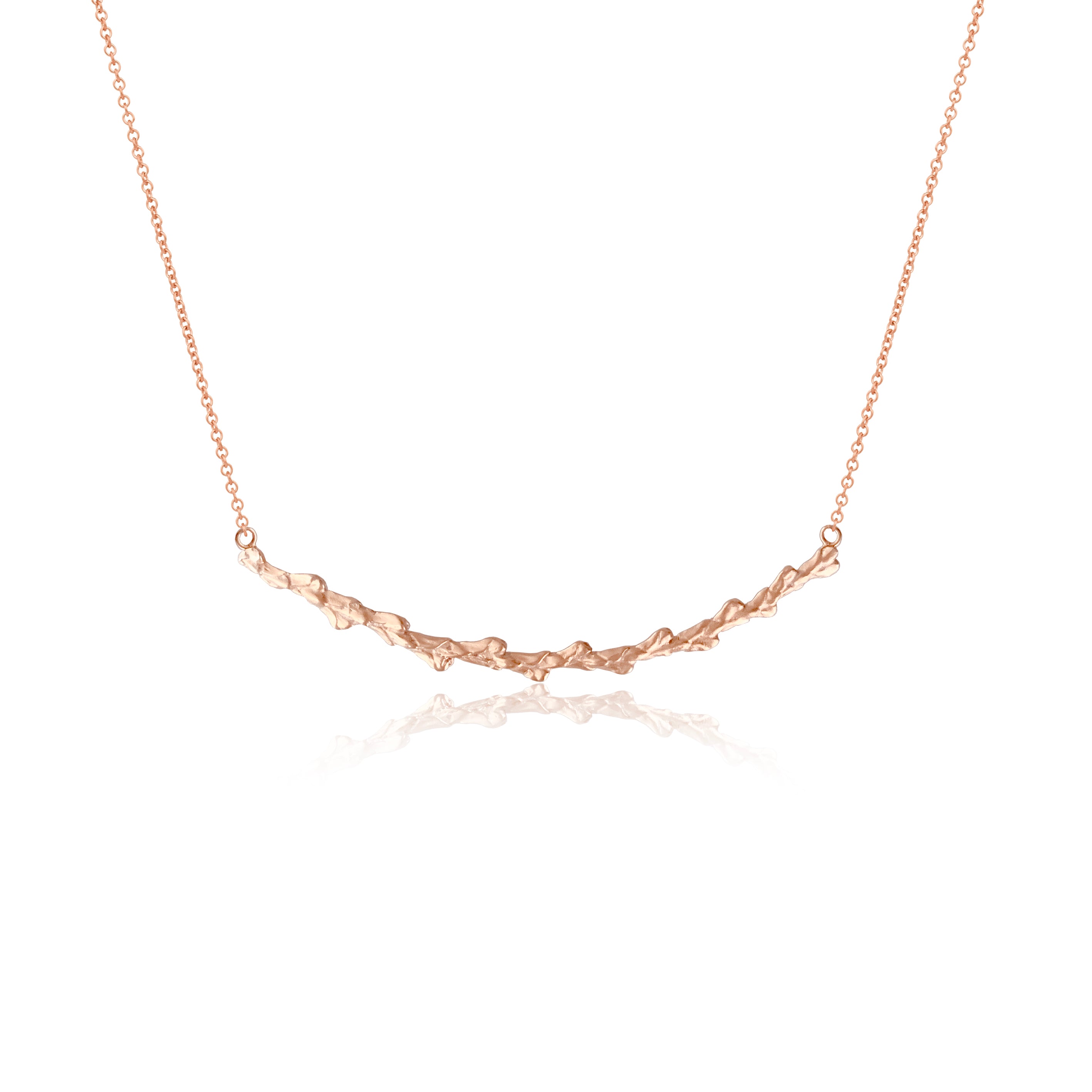 Conifer Leaf Curve Necklace