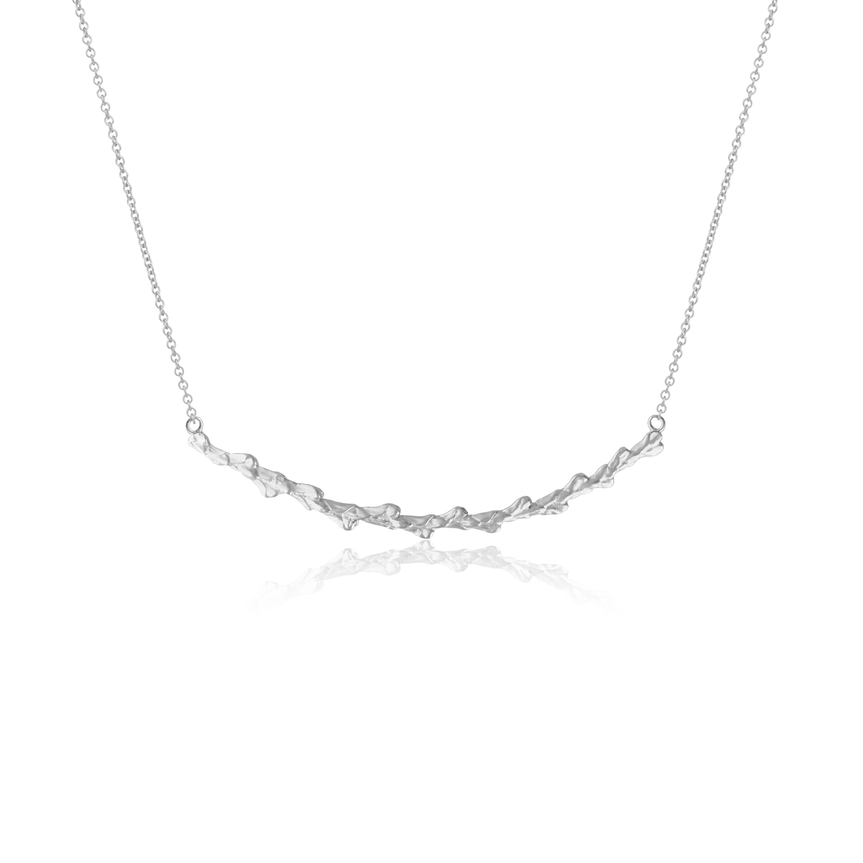 Conifer Leaf Curve Necklace