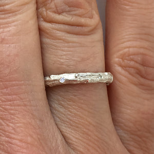 Cypress Twig Diamond Eternity Ring in 9 carat Gold