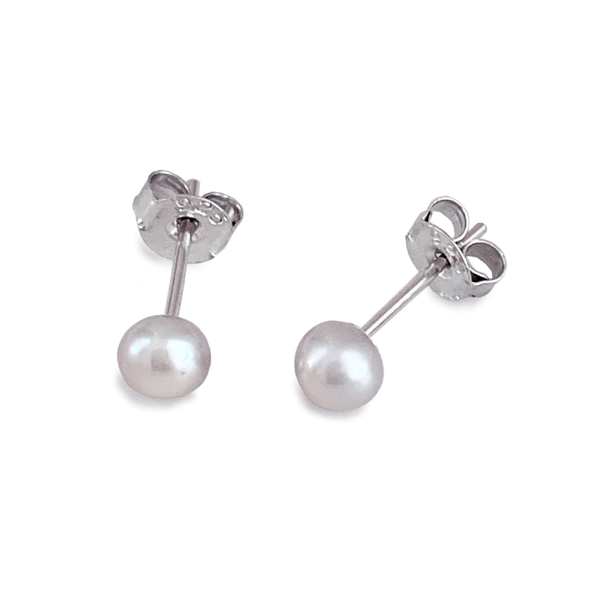Freshwater Pearl Ear Studs - medium