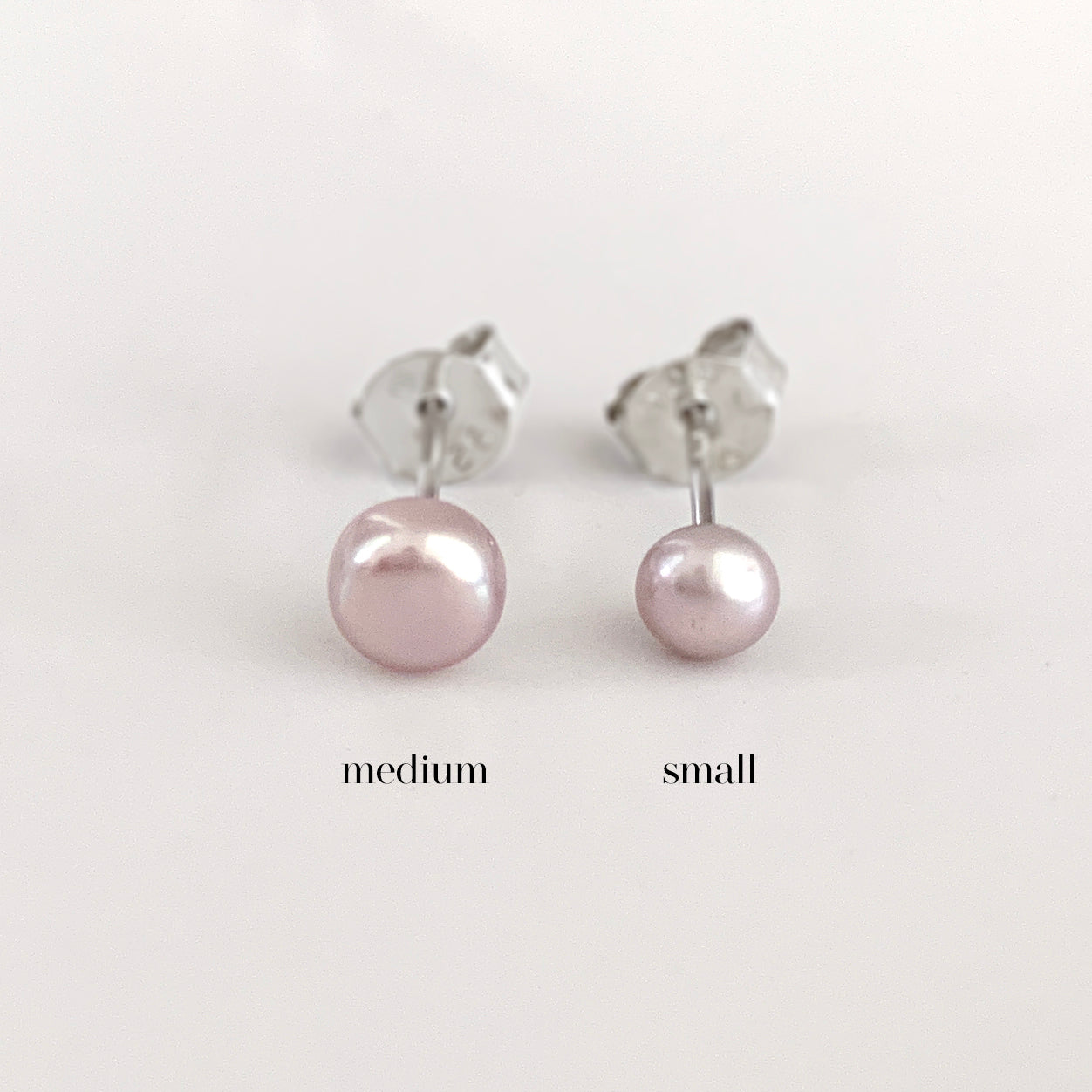Freshwater Pearl Ear Studs - medium