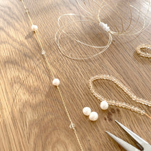 Load image into Gallery viewer, Freshwater Pearl and Citrine Sautoir Necklace
