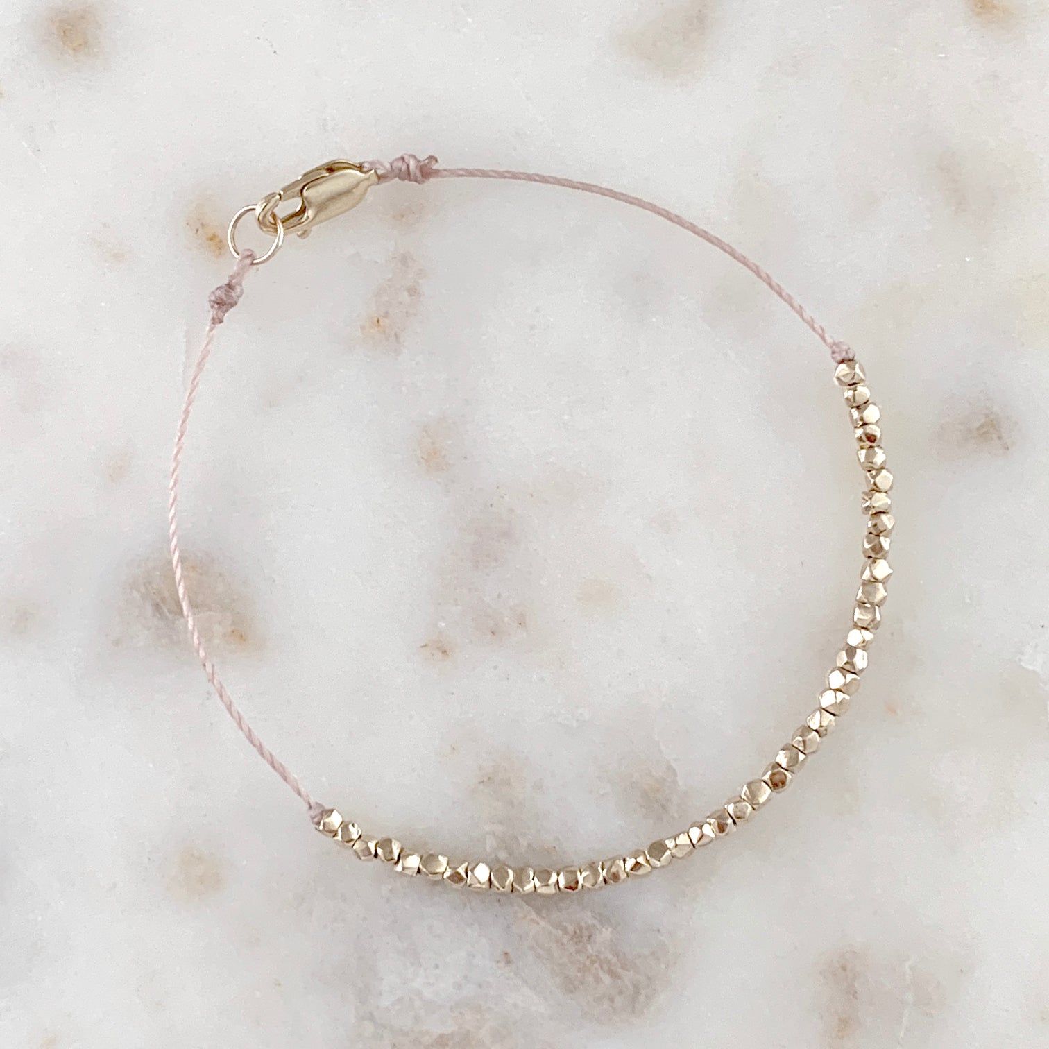 Nugget Bead Bracelet in 9 carat gold