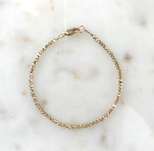 Load image into Gallery viewer, Nugget Bead Bracelet in 9 carat gold - full bracelet
