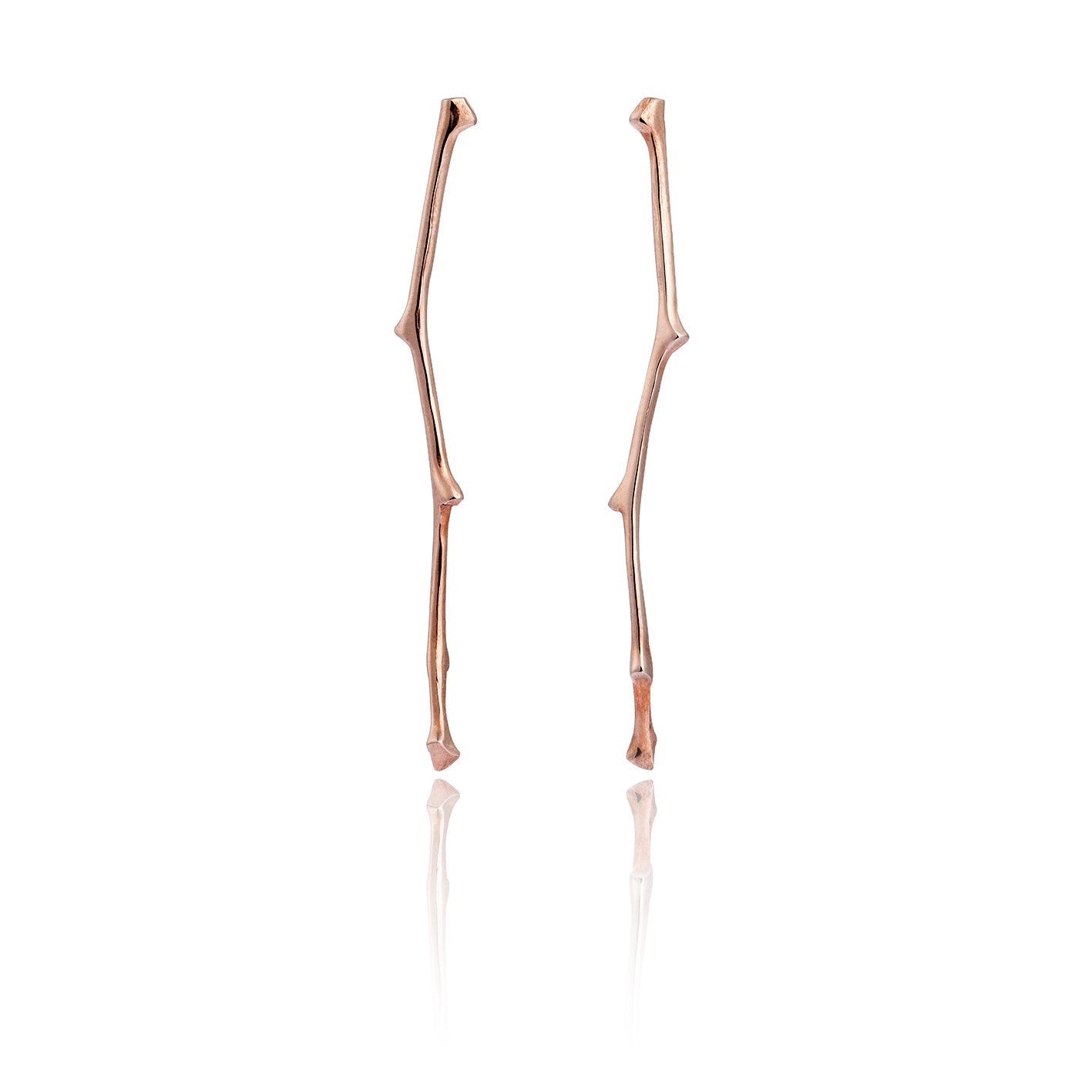Twig Long Stud Earrings