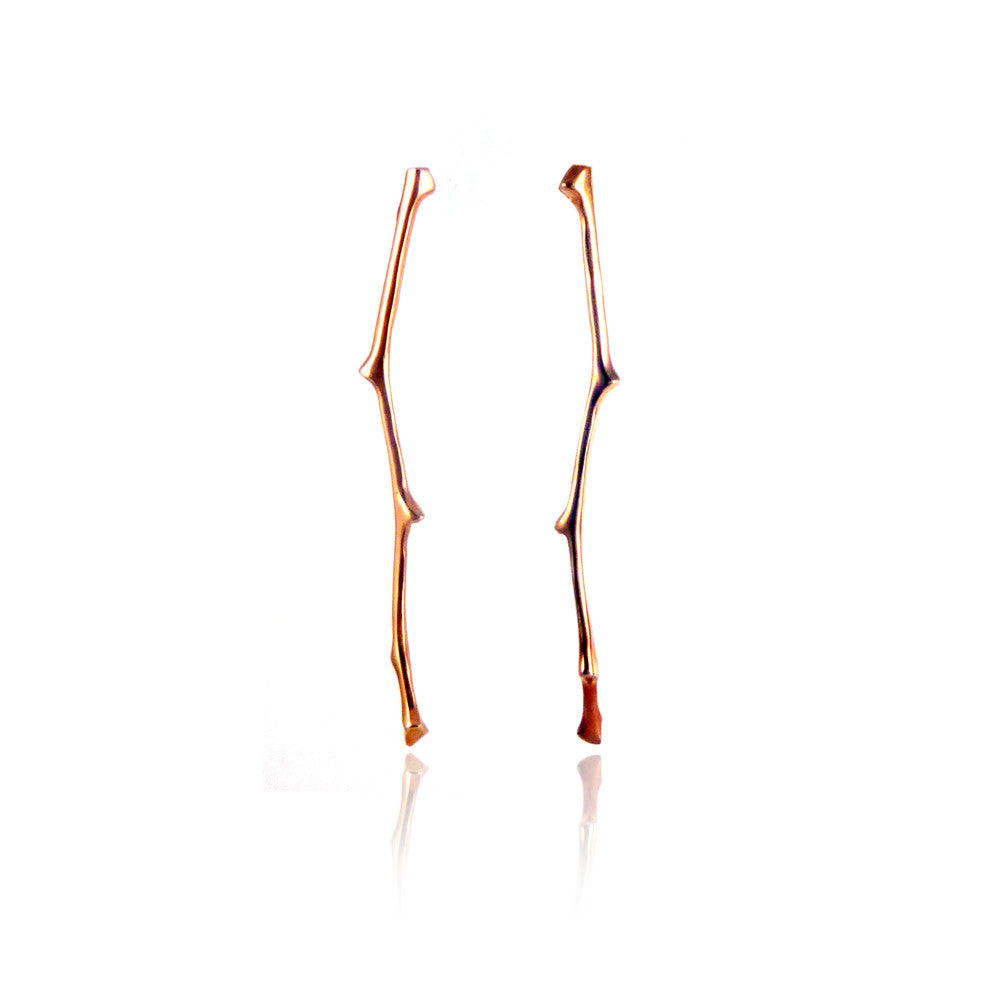 Twig Long Stud Earrings