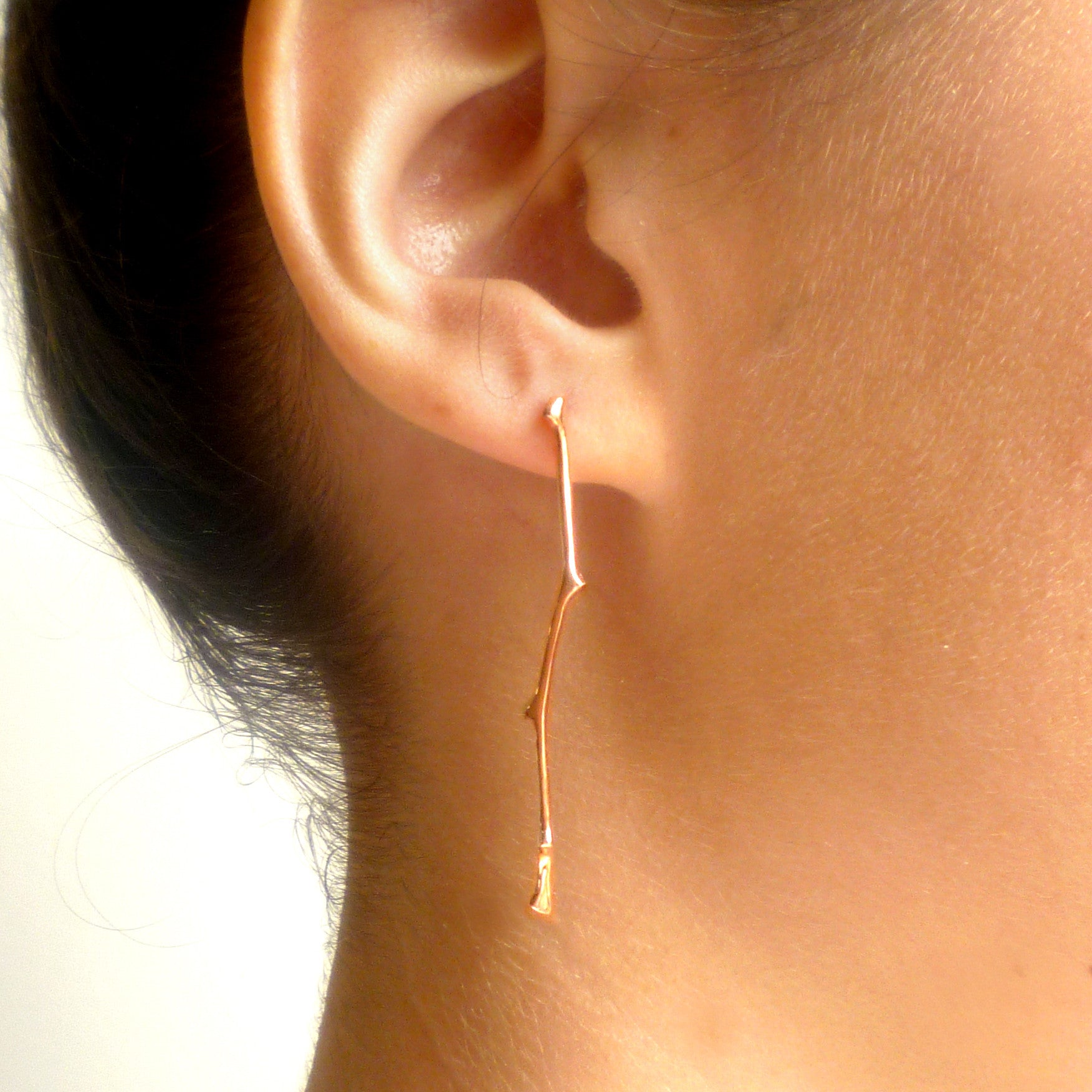 Twig Long Stud Earrings
