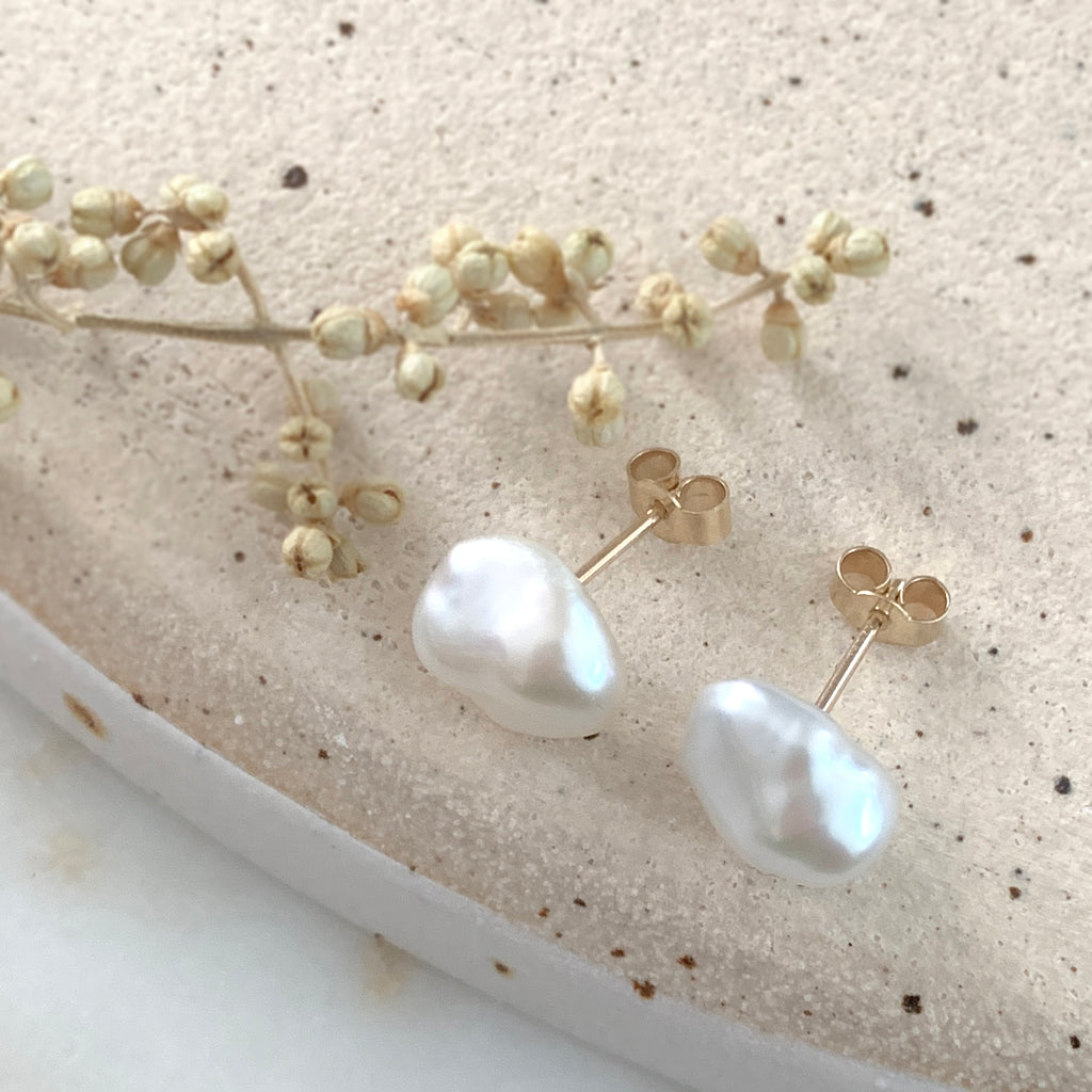 Freshwater Pearl Ear Studs