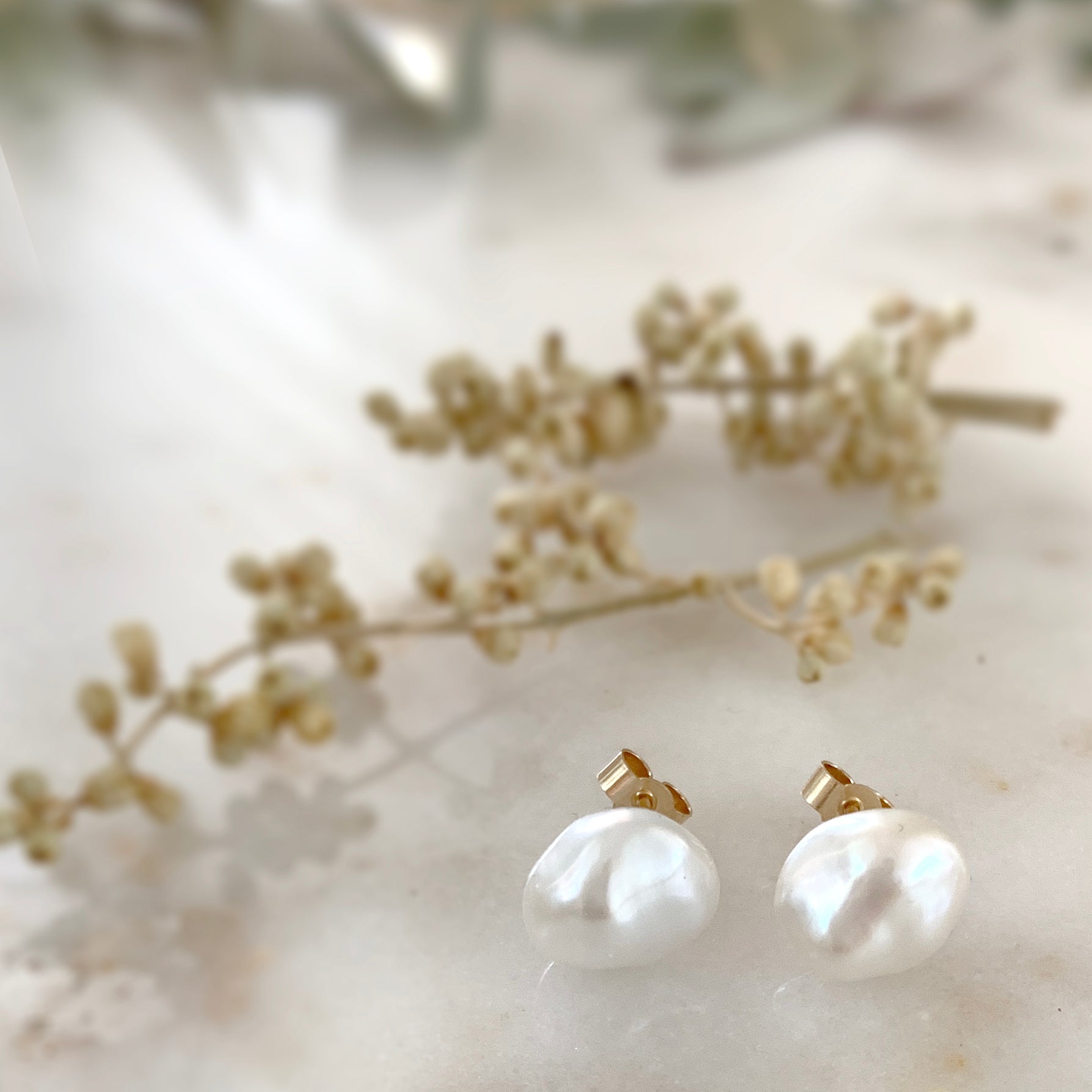 Freshwater Pearl Ear Studs