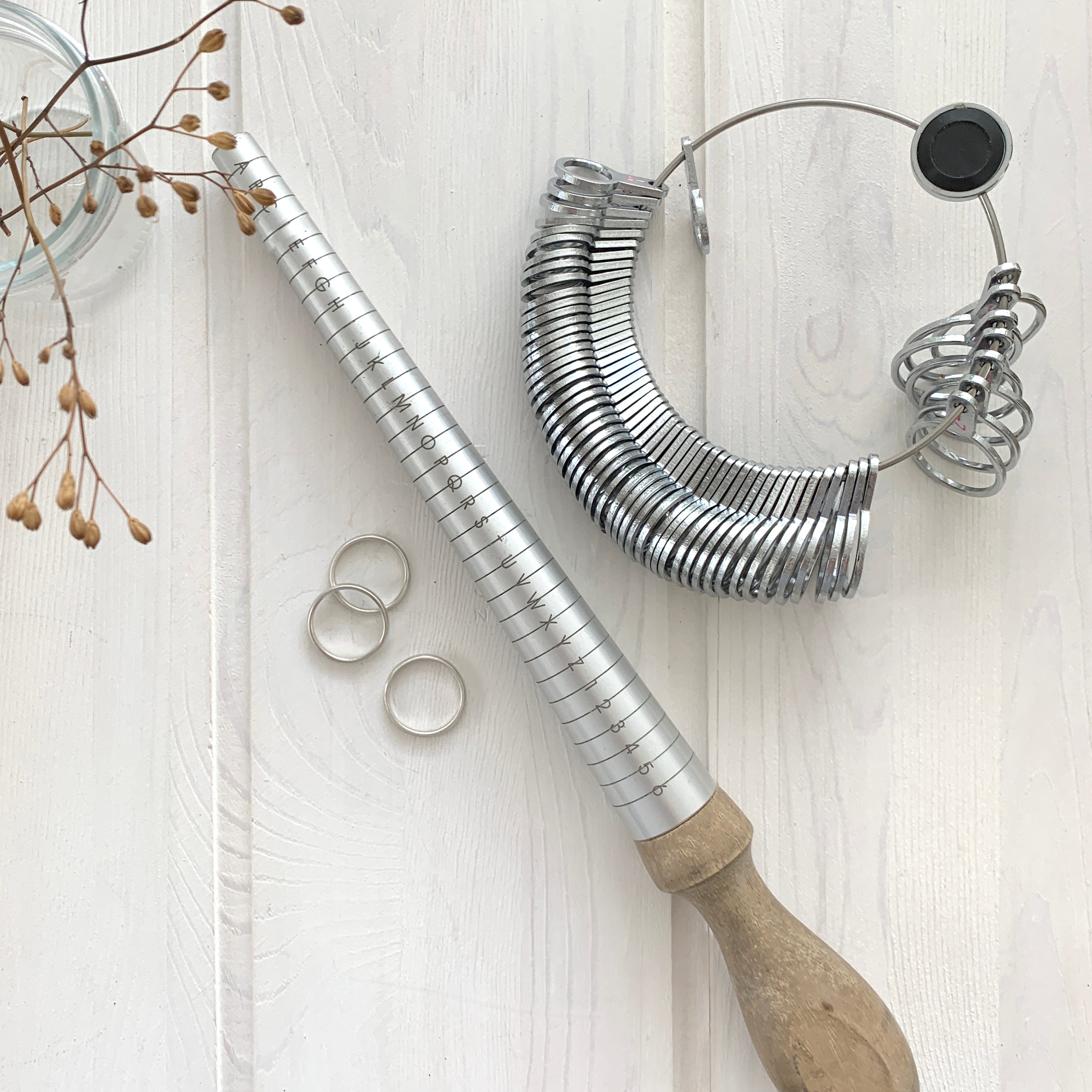 Ring Size Measuring Aid in Sterling Silver